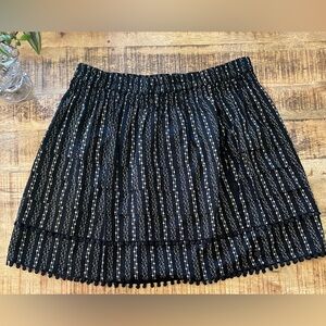 Scotch & Soda Black Pleated Women’s Skirt Medium coquette romantic